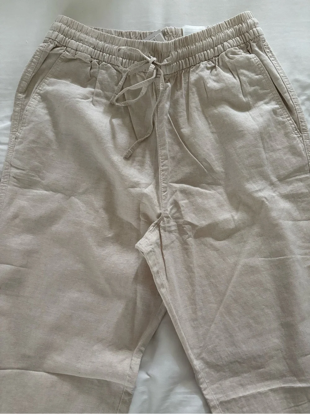 H&M linen casual pull on pants